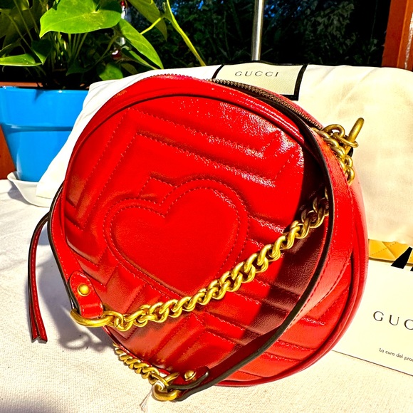 🔥GUCCI💯GG MARMONT Round Bag🔥 - Picture 4 of 8